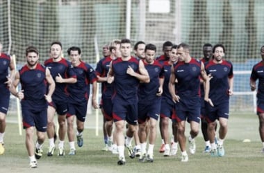 El Levante completa el último entrenamiento previo al amistoso en Cuenca