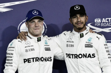 Hamilton, por detrás de Bottas: "Lo he dado todo"