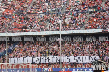 La afición, enfadada: &quot;LFP: el campeón os saluda&quot;