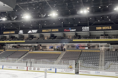 El Mullett Arena, actual pabellón de los Coyotes, con capacidad para 4.600 espectadores | Fuente: NHL.com
