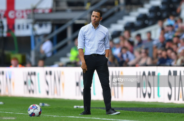 <span style="color: rgb(8, 8, 8); font-family: Lato, sans-serif; font-size: 14px; font-style: normal; text-align: start; background-color: rgb(255, 255, 255);">Derby County manager Liam Rosenior (Photo by Jon Hobley/MI News/NurPhoto via Getty Images)</span>