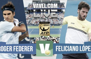 Resultado Roger Federer - Feliciano López en Masters 1000 de Cincinnati (2-0)