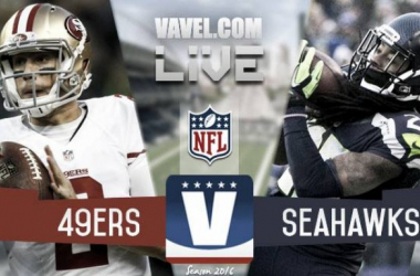 Score Seattle Seahawks vs San Francisco 49ers in the NFL (37-18)