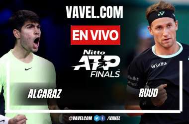 Resumen y Puntos Carlos Alcaraz (1-6, 5-7) vs Casper Ruud en ATP Finals