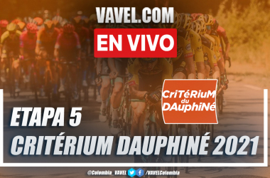 Resumen etapa 5 Criterium du Dauphiné 2021: Saint Chamond - Saint Vallier