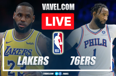 Los Angeles Lakers  vs Philadelphia 76ers: Live
Stream, Score Updates and How to Watch NBA 