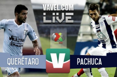 Resultado Gallos Blancos Querétaro - Pachuca en la Liga MX 2015 (1-2)