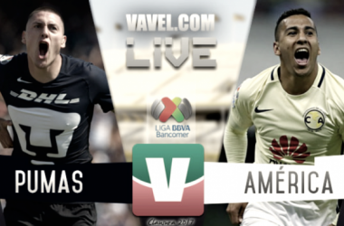 Resultado y goles del Pumas 2-3 América de la Liga MX 2017