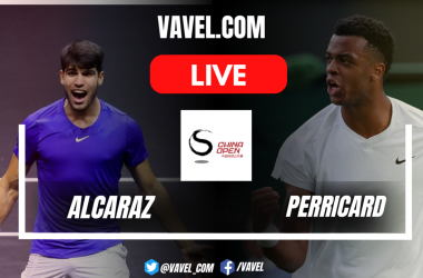 Sets and summary of the Carlos Alcaraz 2-0 Giovanni Mpetshi Perricard in the China Open 