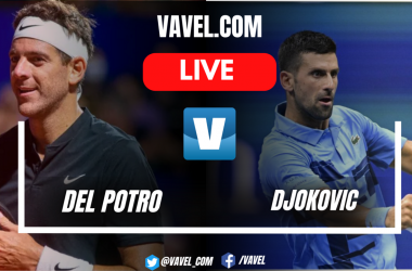 Points of the Juan Martin Del Potro 2-0 Novak Djokovic in exhibition match