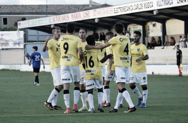 Los futbolistas del Lleida celebrando un gol | Foto: Lleida Esportiu