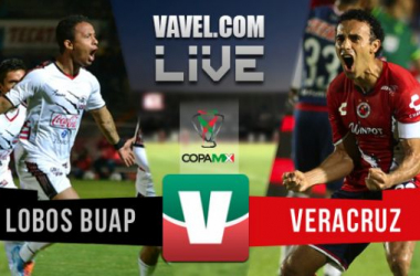 Resultado Lobos BUAP - Veracruz en Copa MX 2015 (0-2)