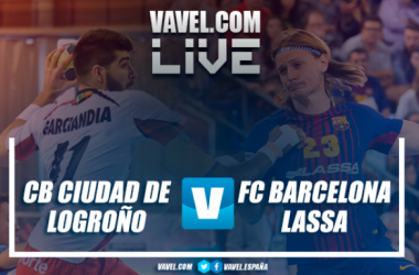 Resumen Ciudad de Logroño vs Barcelona Lassa en Liga Loterías ASOBAL (25-32)