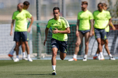 Lucas Vázquez se une al grupo en la segunda sesión de trabajo