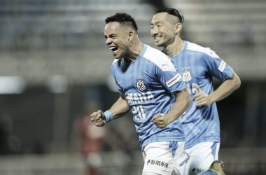 Lulinha mira boa reta final de temporada com camisa do Jubilo Iwata