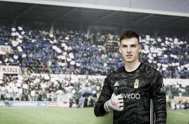 Lunin refuerza la portería del Real Oviedo