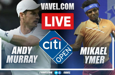 Summary and highlights of Andy Murray 1-2 Mikael Ymer at ATP Washington