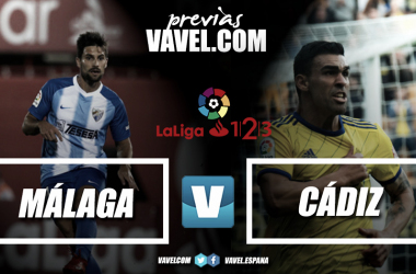 Previa Málaga - Cádiz: duelo de altos vuelos en la Rosaleda