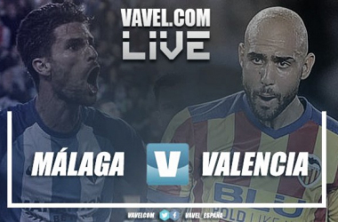 Málaga CF vs Valencia CF en vivo y en directo online en LaLiga 2018