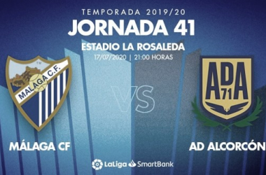 Previa Málaga CF - A.D. Alcorcón: examen final