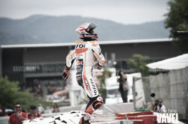 Marc Márquez lidera el test de Montmeló en el último minuto