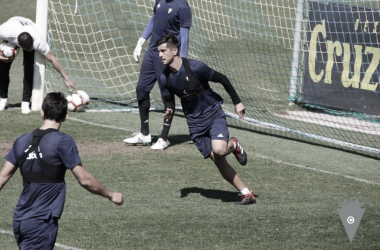 Marcos Mauro entrenó con el grupo y podría viajar a Gran Canaria