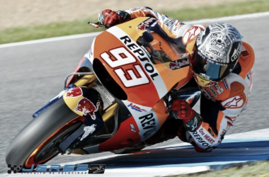 Márquez y Pedrosa aprovechan su primer día de pruebas en Jerez