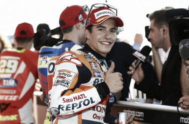 Marc Márquez: &quot;La pista está bastante sucia y cuesta adelantar&quot;