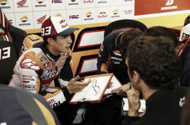 Marc Márquez: &quot;Aquí las Yamaha van muy rápidas y  nosotros nos cuesta un poco más&quot;