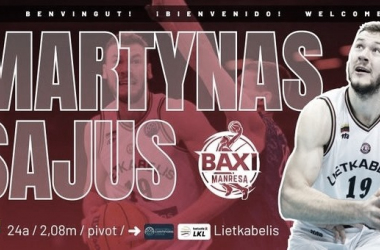 Martynas Sajus, nuevo jugador de BAXI Manresa