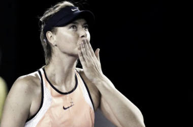 Sharapova se lleva un susto