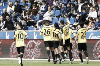 Roberto Rosales anota su primer gol en La Liga con el Málaga CF tras 84 partidos