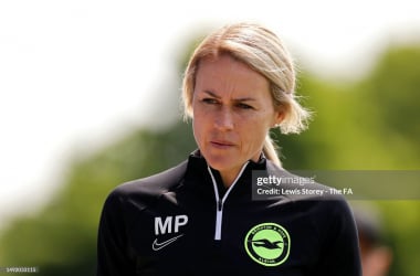 Brighton manager, Melissa Phillips. (Photo by Lewis Storey/The FA via Getty Images)