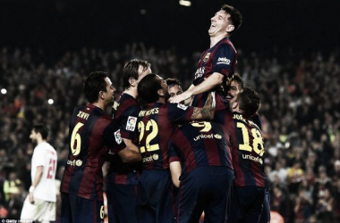 Barcelona 5-1 Sevilla: Messi breaks all-time league record as Barca thrash rivals