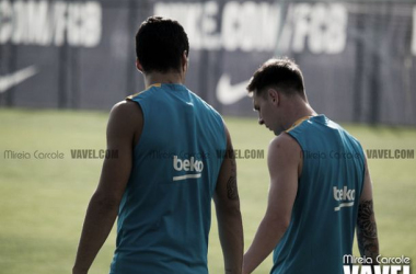 Leo Messi no ha entrenado este viernes por el nacimiento de su segundo hijo