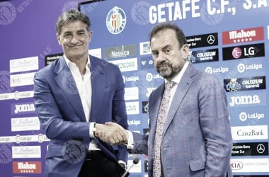 Presentación de Míchel como entrenador del Getafe CF