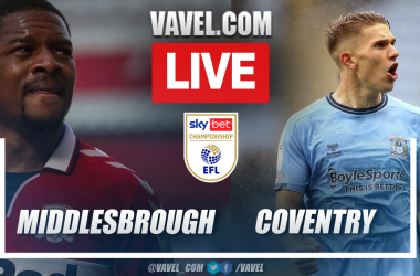 Summary and goals of Middlesbrough 0-1 Coventry City in EFL Championship