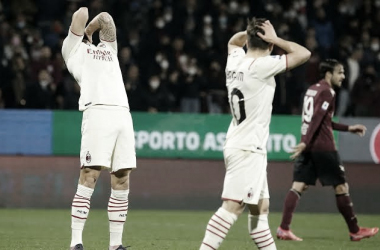 Milan toma virada, mas vai buscar empate contra lanterna Salernitana