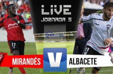 Resultado Mirandés - Albacete Balompié en Liga Adelante 2015 (1-1)