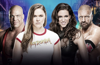 Kurt Angle & Ronda Rousey vs Triple H & Stephanie McMahon: el debut de Ronda