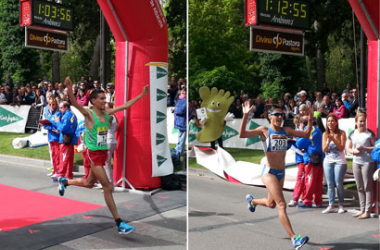 Ayad Lamdassem y Alessandra Aguilar vencen en el nacional de media maratón