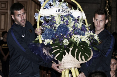 El UCAM Murcia participa en la ofrenda floral a la Virgen de la Fuensanta