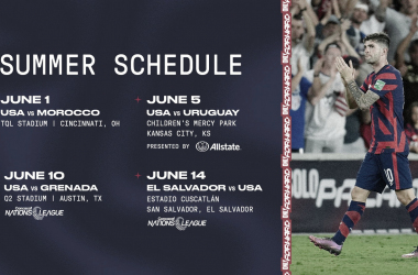 Calendario de partidos de los Estados Unidos para la fecha FIFA de junio | Fotografía: U.S.Soccer