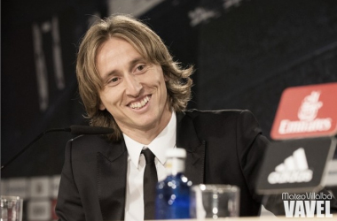 Así fue el acto de prensa tras la renovación de Luka Modric