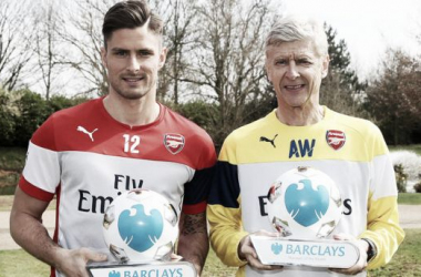 Double award for Gunners duo Arsene Wenger and Olivier Giroud