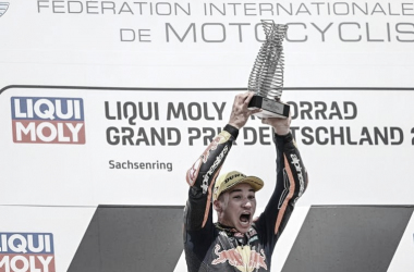 Deniz Oncü, ganador del Gran Premio de Sachsenring Moto3 2023/ Fuente: Red Bull KTM Ajo