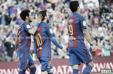 MSN, una delantera con magia, garra y regate