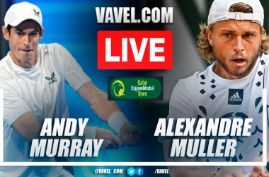 Summary and higlights of Andy Murray 2-1 Alexandre Muller