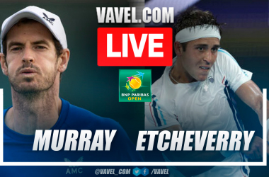 Summary and points of Murray 2-1 Etcheverry in Indian Wells Masters