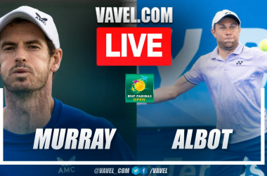 Summary and points of Murray 2-0 Albot at Indian Wells Masters